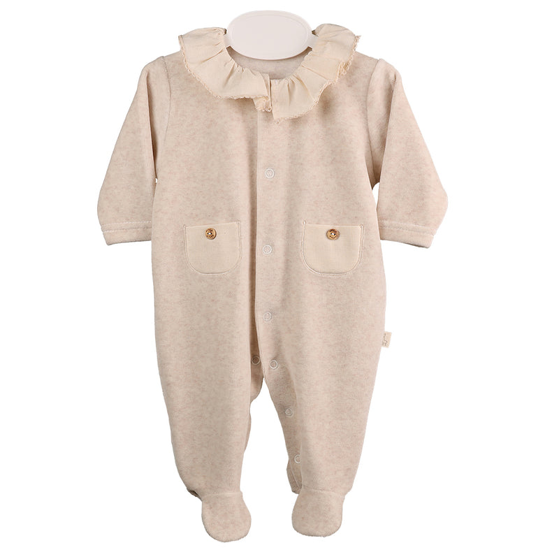 Babygrow camel com bolso