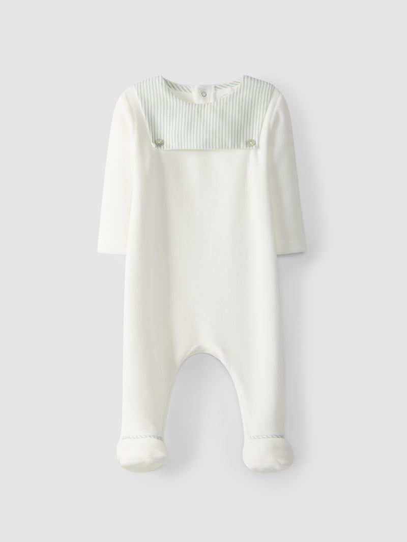 Babygrow veludo riscas