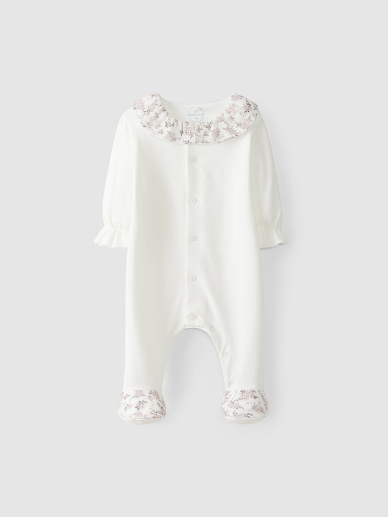 Babygrow com gola floral