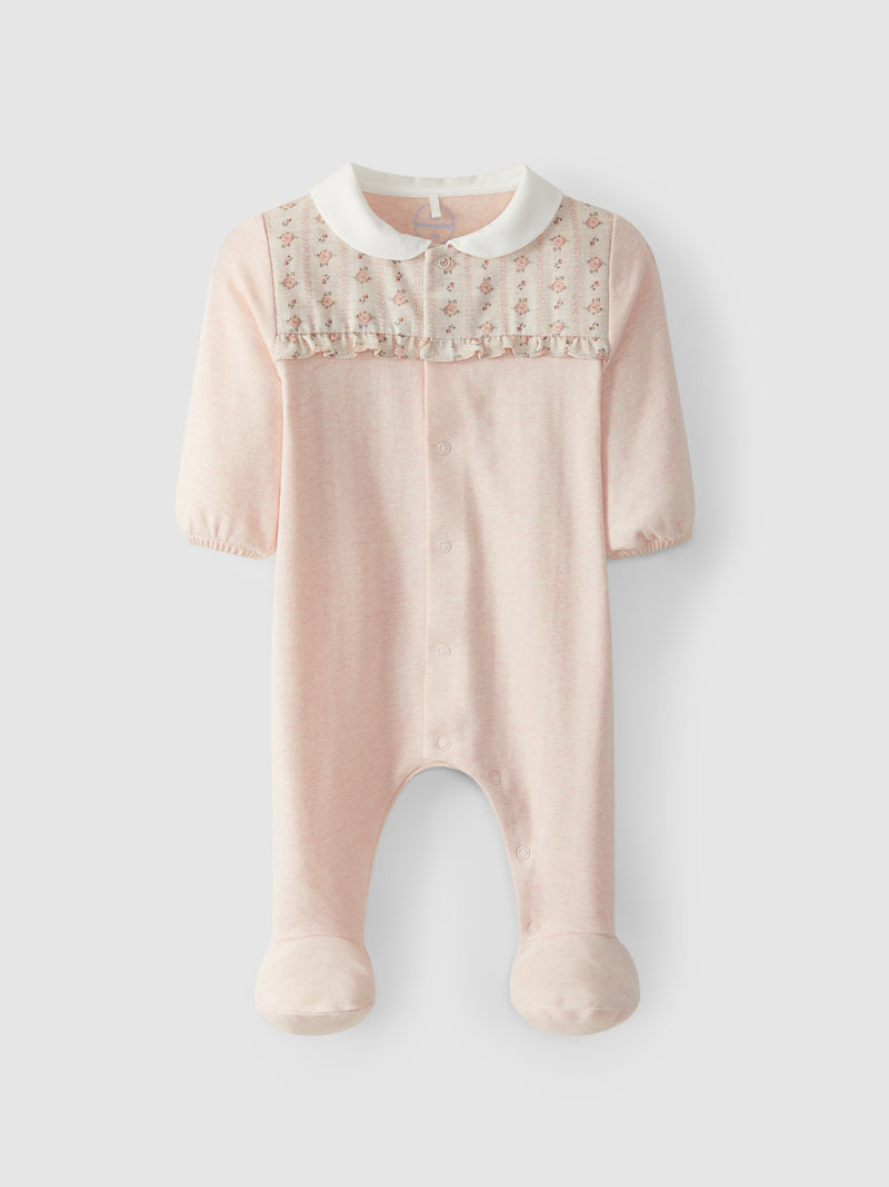 Babygrow encaixe de flores